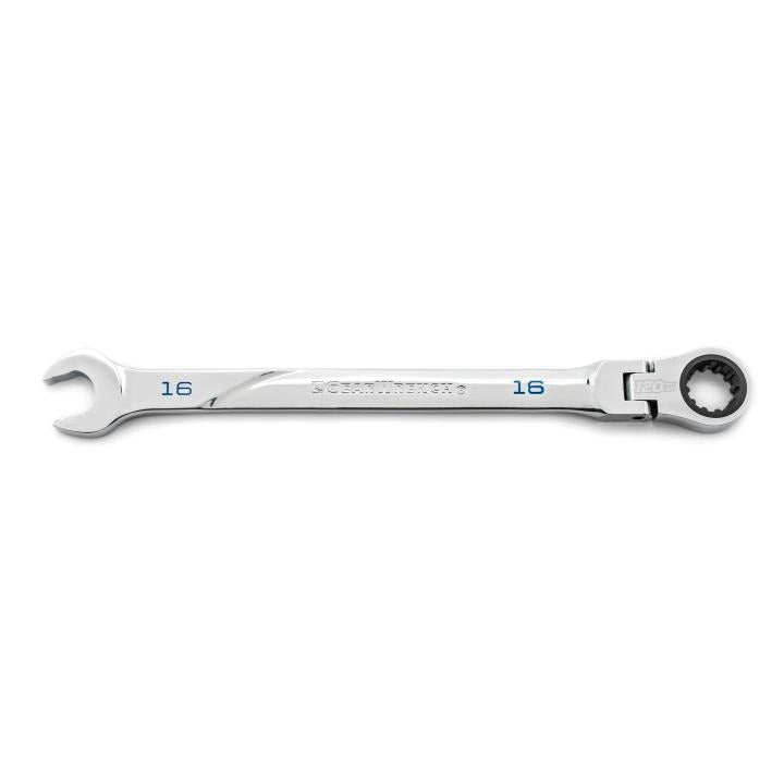 16mm 120XP™ Universal Spline XL Flex Head Ratcheting Combination Wrench