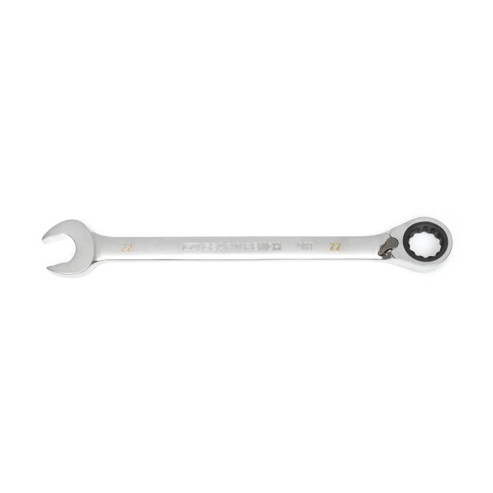 22mm 90-Tooth 12 Point Reversible Ratcheting Wrench
