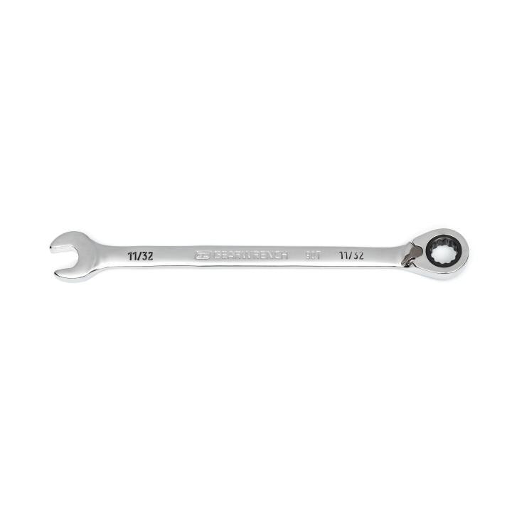11/32" 90-Tooth 12 Point Reversible Ratcheting Wrench