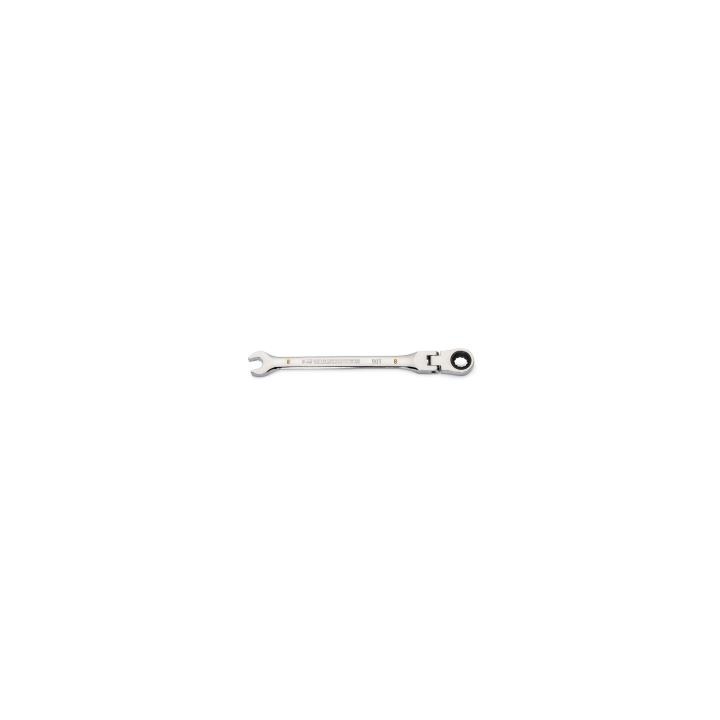 8mm 90-Tooth 12 Point Flex Head Ratcheting Combination Wrench