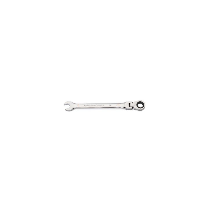 11mm 90-Tooth 12 Point Flex Head Ratcheting Combination Wrench