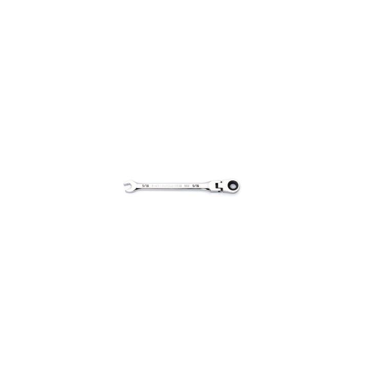 5/16" 90-Tooth 12 Point Flex Head Ratcheting Combination Wrench