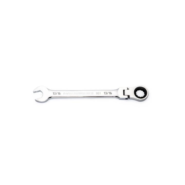 13/16" 90-Tooth 12 Point Flex Head Ratcheting Combination Wrench