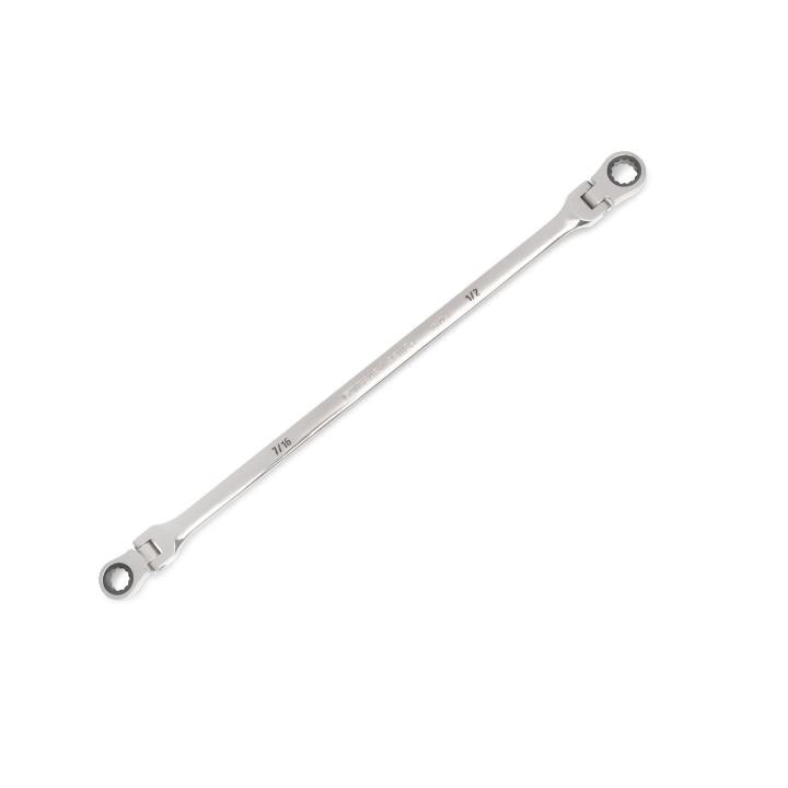 7/16" x 1/2" 90-Tooth 12 Point GearBox™ Double Flex Ratcheting Wrench