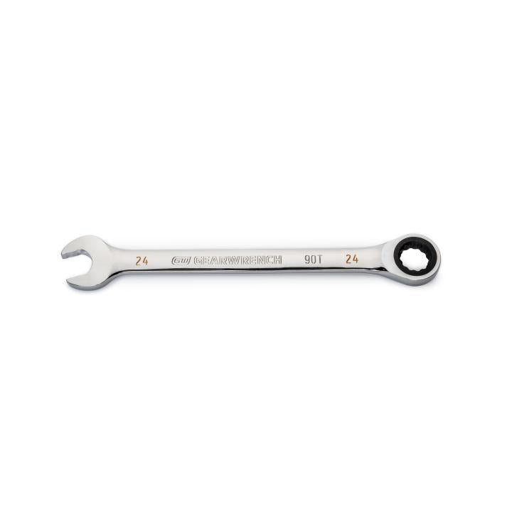 24mm 90-Tooth 12 Point Ratcheting Combination Wrench