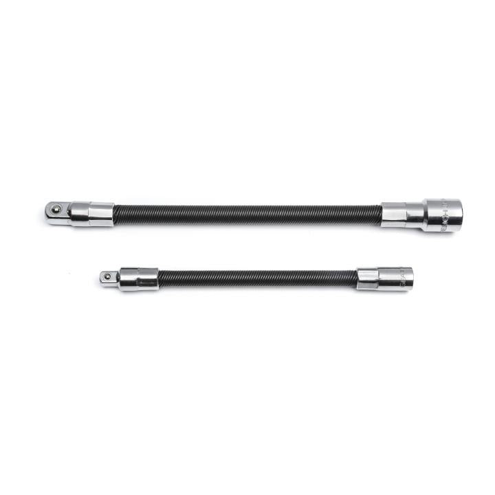 2 Piece 1/4" & 3/8" Drive Flex Extension Set 6" & 8"