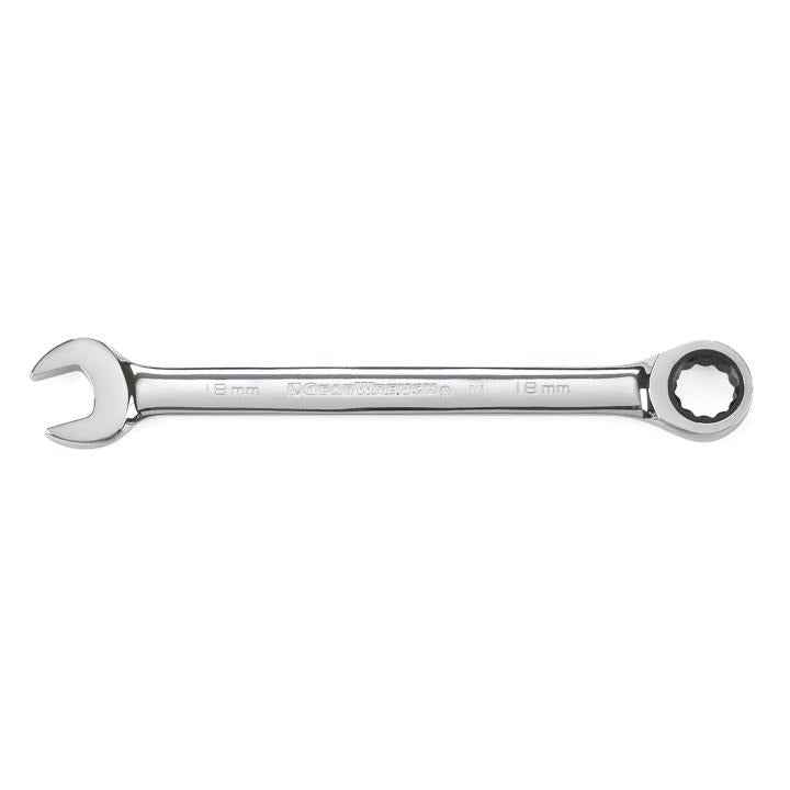 18mm 72-Tooth 12 Point Ratcheting Combination Wrench