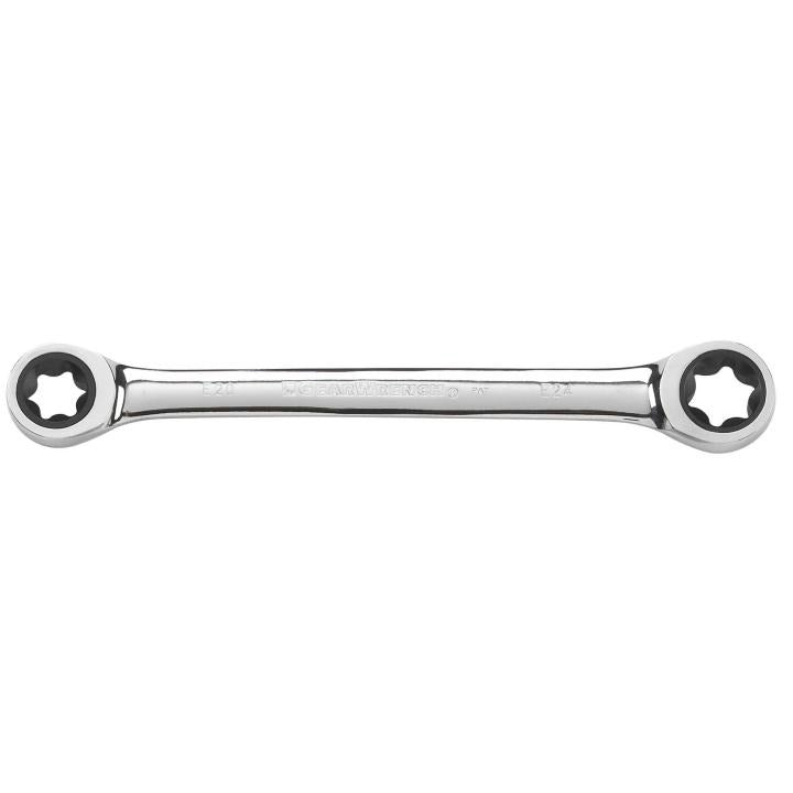 E20 x E24 E-Torx® Double Box Ratcheting Wrench