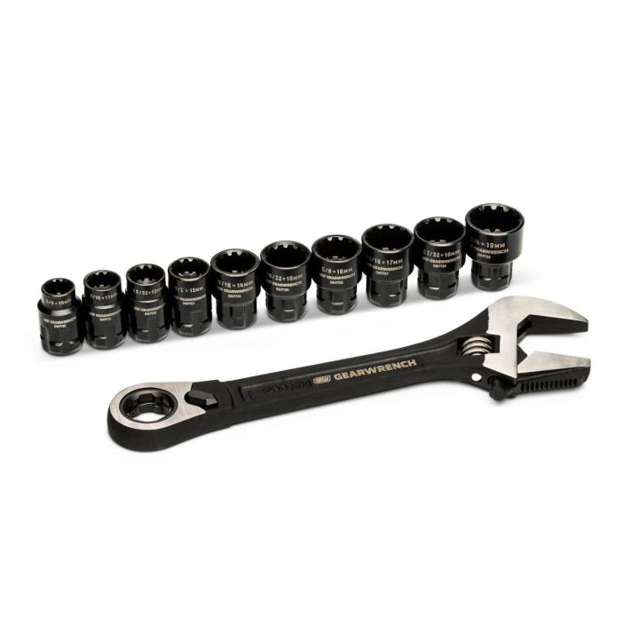11 Piece Pass-Thru™ Adjustable Wrench Set